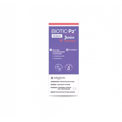 Aragan Biotic p2® junior défenses - 20 comprimés à croquer