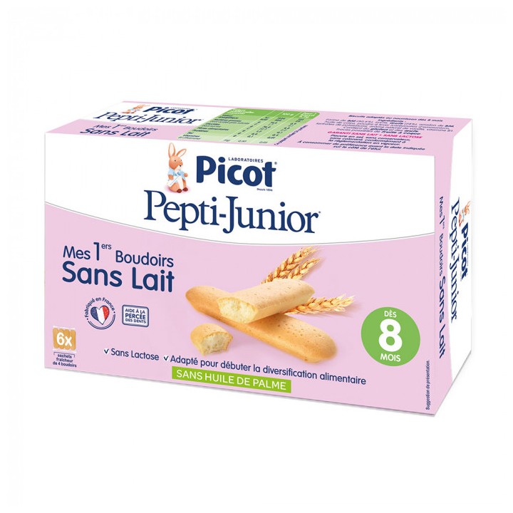 Picot Pepti Junior Mes 1ers Boudoirs sans lait dès 8 mois x 24