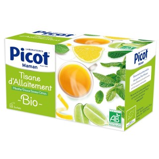 Picot Tisane d’allaitement Menthe douce saveur citron - 20 sachets