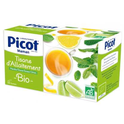 Picot Tisane d’allaitement Menthe douce saveur citron - 20 sachets