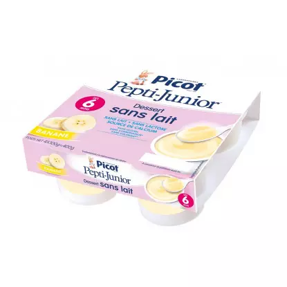 Picot Pepti Junior Dessert sans lait banane dès 6 mois x 4