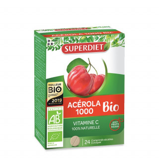 Super Diet Acérola 1000 Bio - 24 comprimés à croquer