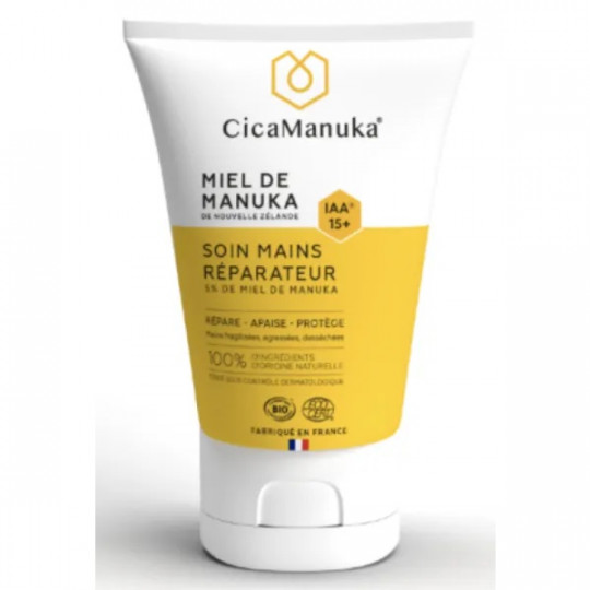 CicaManuka Soin mains réparateur au miel de Manuka IAA15 + Bio - 50ml