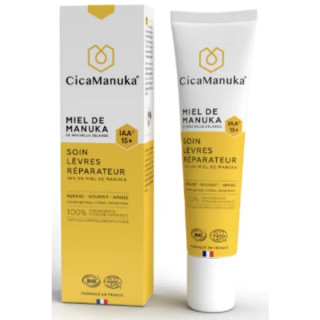 CicaManuka Soin lèvres réparateur au miel de Manuka IAA15 + Bio - 15ml
