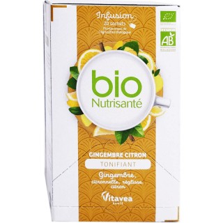 Nutrisanté Infusion Gingembre Citron Bio - 20 sachets