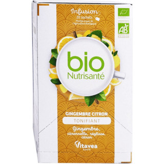 Nutrisanté Infusion Gingembre Citron Bio - 20 sachets