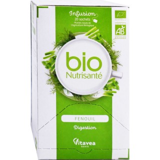 Nutrisanté Infusion Fenouil digestion Bio - 20 sachets
