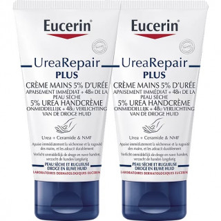 Eucerin UreaRepair Plus Crème mains 5% d'Urée - 2 x 75ml