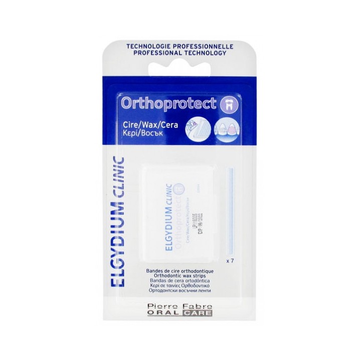 Elgydium Clinic Orthoprotect - 7 bandes de cire orthodontique
