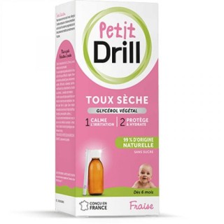 Petit Drill toux sèche sirop à la fraise - 125ml