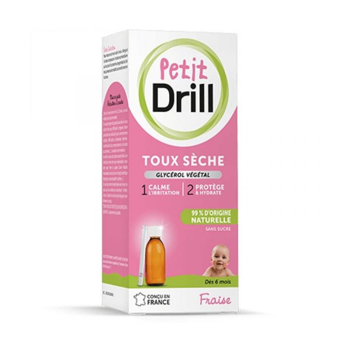 Petit Drill toux sèche sirop à la fraise - 125ml