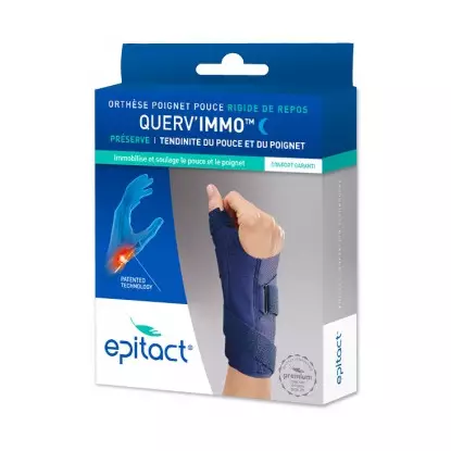 Epitact Querv'immo Orthèse de poignet et pouce rigide de repos gauche - Taille L