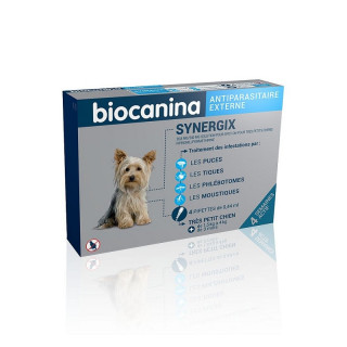 Biocanina Synergix Antiparasitaire externe très petit chien - 4 pipettes