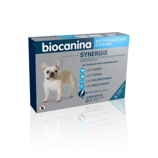 Biocanina Synergix Antiparasitaire externe chien moyen - 4 pipettes
