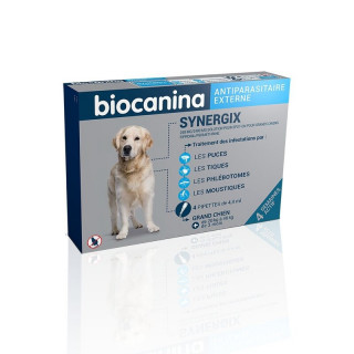 Biocanina Synergix Antiparasitaire externe grand chien - 4 pipettes