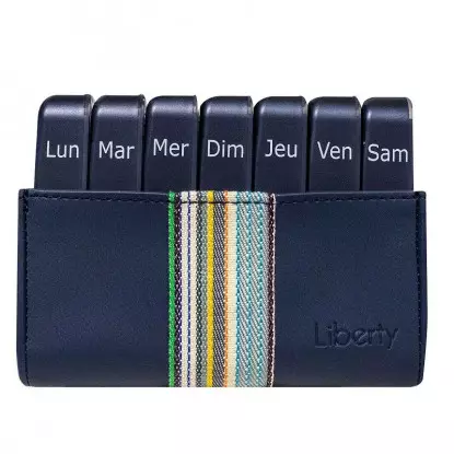 Cooper Pilbox Liberty Pilulier hebdomadaire - Noir