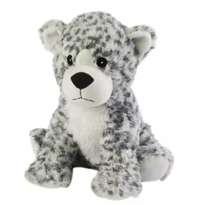 Soframar Bouillotte peluche Léopard blanc