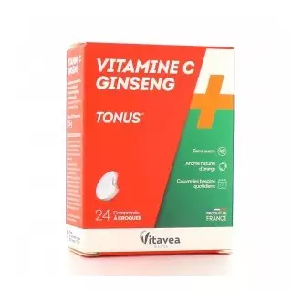 Nutrisanté Vitamine C + Ginseng - 24 comprimés