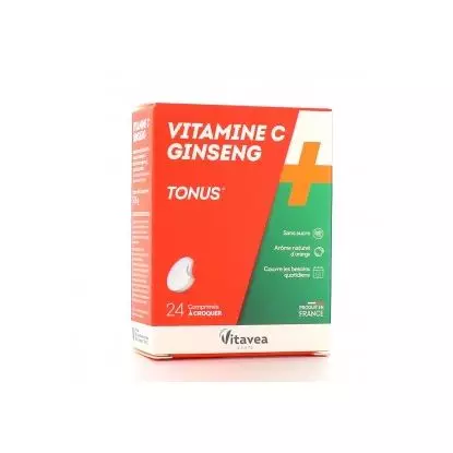 Nutrisanté Vitamine C + Ginseng - 24 comprimés