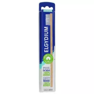 Elgydium Brosse à dents en bois éco-conçue - Médium