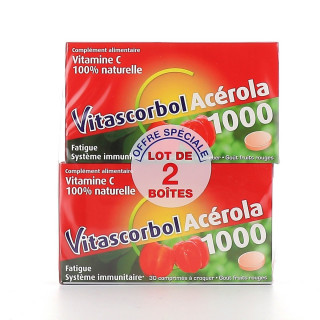 Cooper Vitascorbol Acérola 1000 - 2 x 30 comprimés