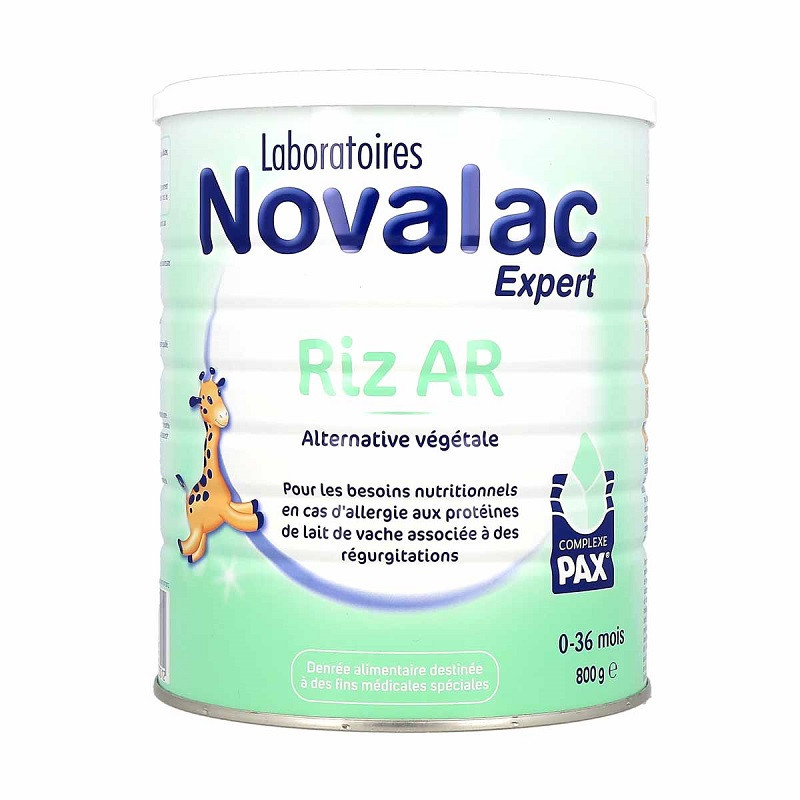 Lait riz AR de 0 à 36 mois Novalac - 800g