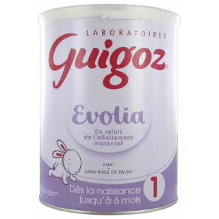 Guigoz Evolia Lait de croissance jusqu'à 6 mois - 800g