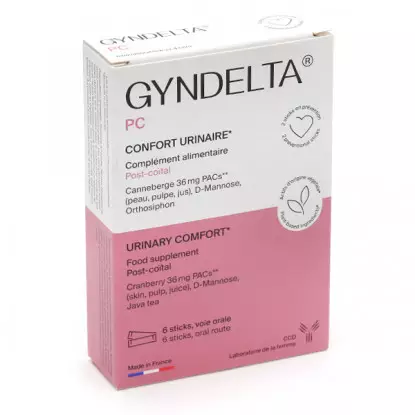 CCD GynDelta PC Confort urinaire - 6 sticks
