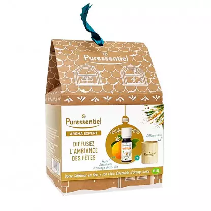Puressentiel Mon coffret Aroma diffuseur orange douce - Diffuseur en bois