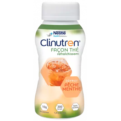 Nestlé Health Science Clinutren Thé rafraîchissant pêche menthe - 4X200ml
