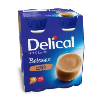 Delical Boisson lactée HP/HC café - 4x200ml
