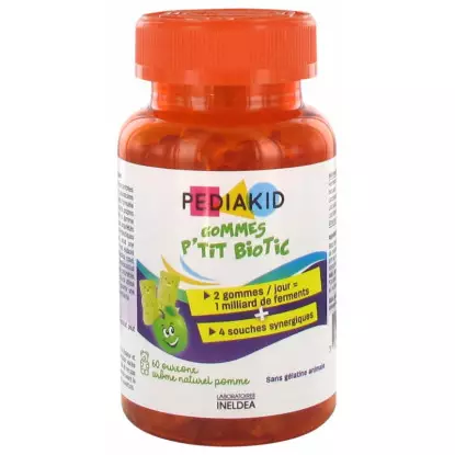Pediakid Gommes P'tit Biotic - 60 gommes