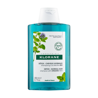 Klorane Shampoing détox à la menthe Bio - 200ml