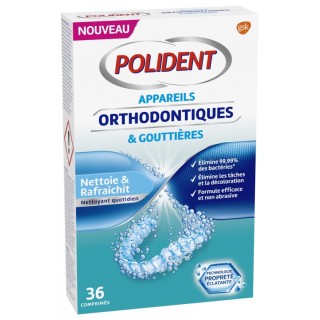 Polident Appareils orthodontiques & gouttières - 36 comprimés