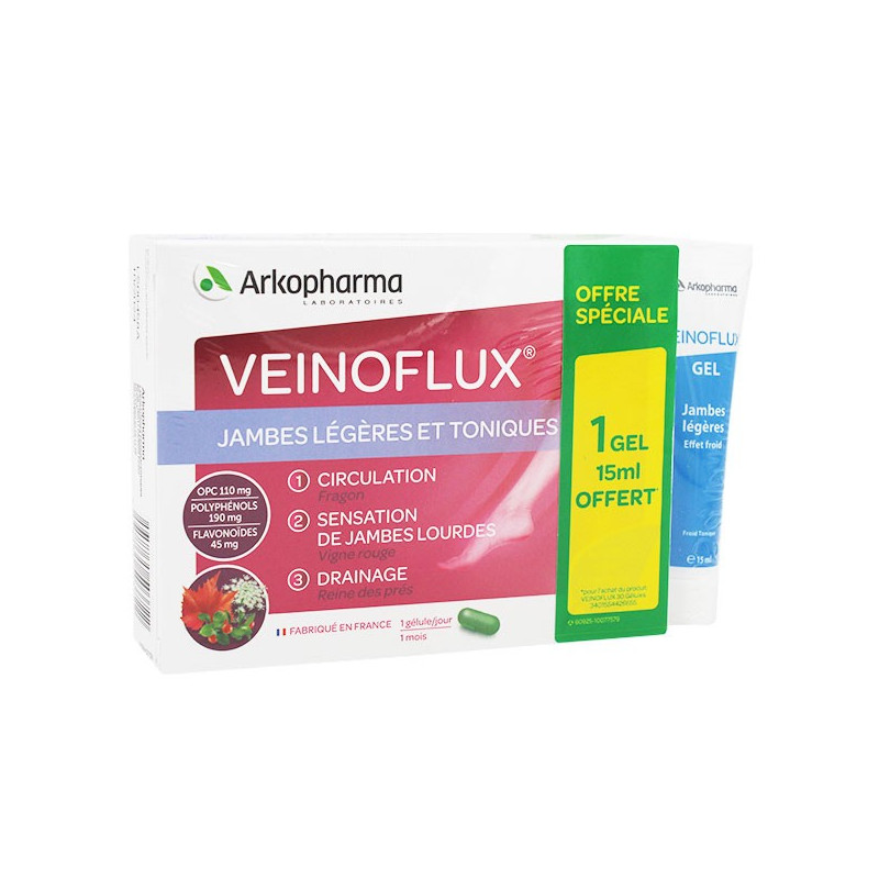 Gel Veinoflux Arkopharma Pour Jambes Légères Et Toniques - Circulation Sanguine, Neuf