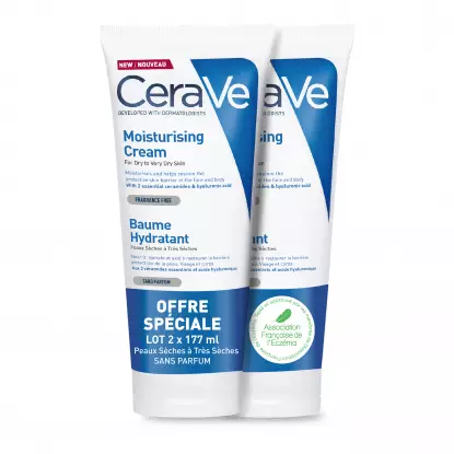 Cerave Baume hydratant visage et corps - Lot de 2x177ml