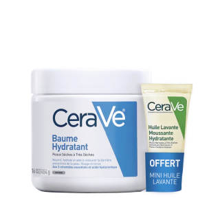Cerave Baume hydratant visage et corps - 454g + Mini Huile 15ml Offerte