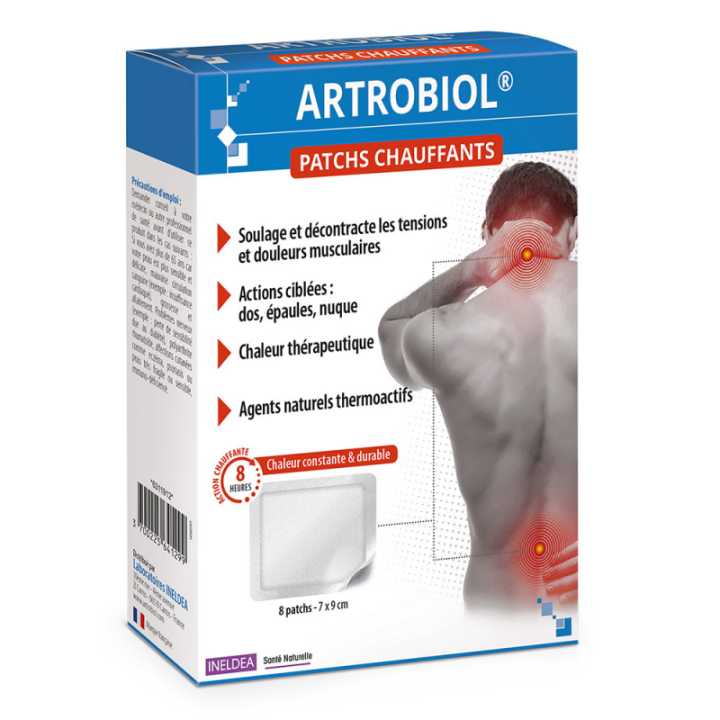 Ineldea Artrobiol patchs chauffants - 8 patchs