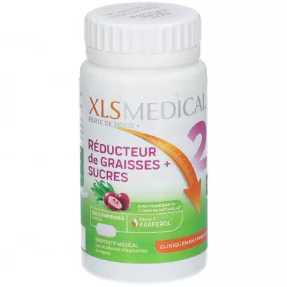 XLS Médical Réducteur de graisses + sucres - 120 comprimés