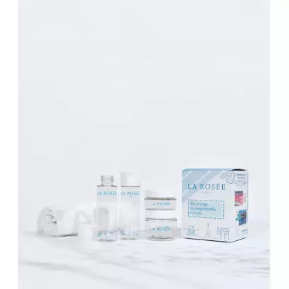 La Rosée Kit voyage éco-responsable - 2 pots + 2 flacons