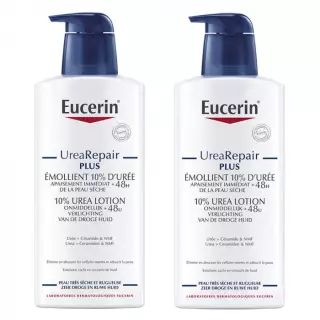 Eucerin UreaRepair Plus Émollient 10% d'urée - Lot de 2 x 400ml