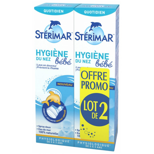 Stérimar Spray hygiène du nez bébé - 2 x 100ml