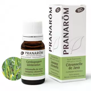 Pranarôm Huile essentielle Citronnelle de Java Bio - 10ml