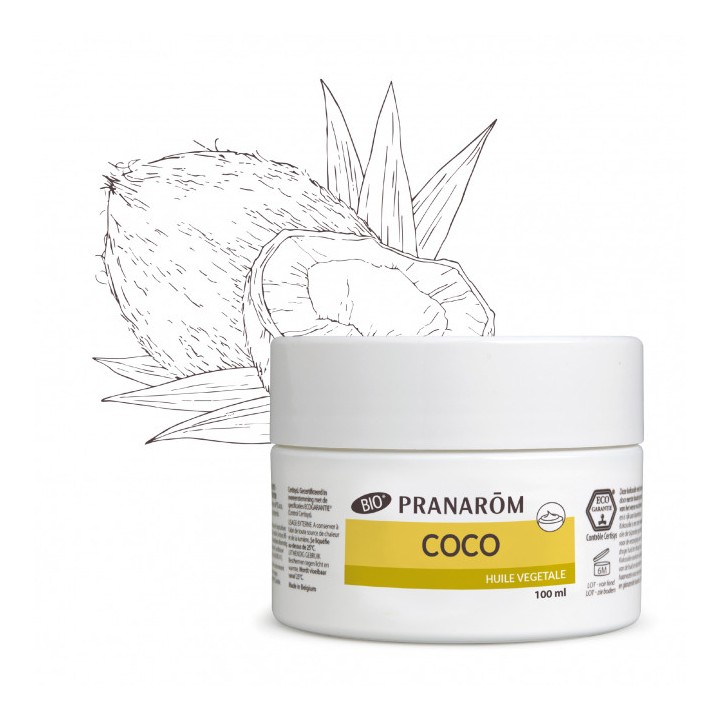Pranarôm Huile végétale Coco Bio - 100ml