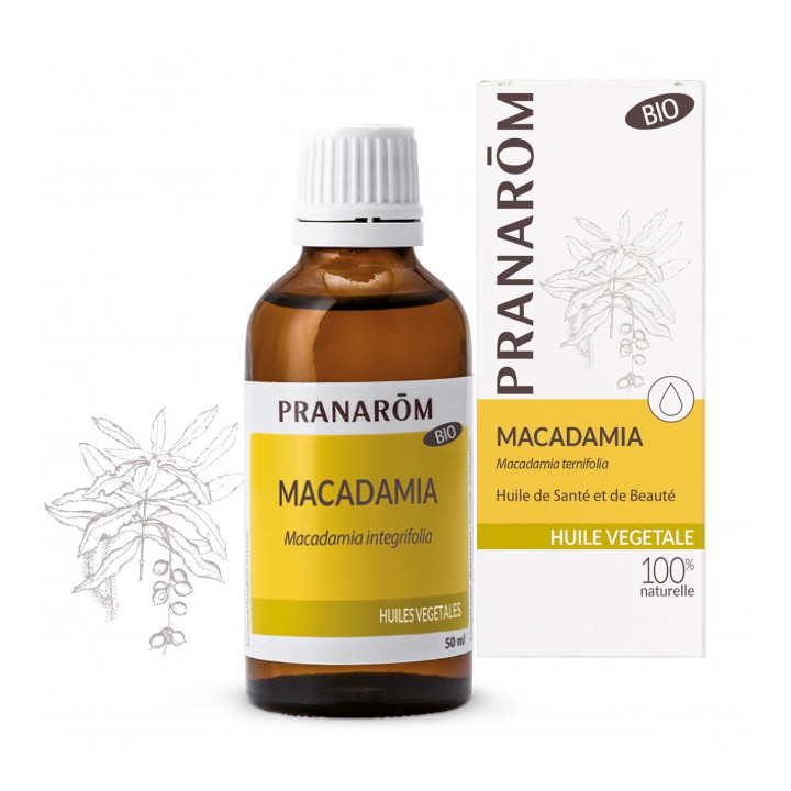 Pranarôm Huile végétale Macadamia Bio - 50ml