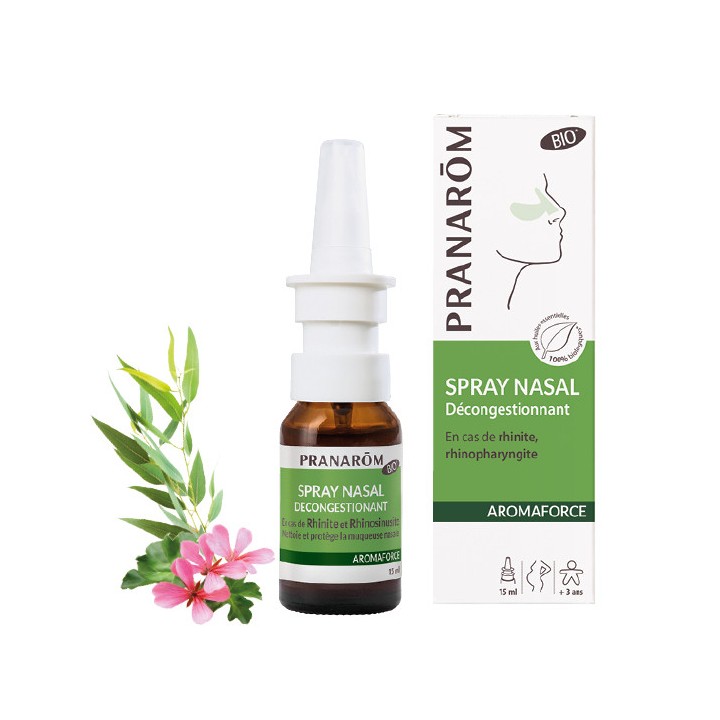 Pranarôm Aromaforce Spray nasal décongestionnant Bio - 15ml