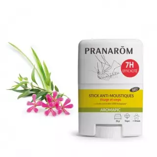 Pranarôm Aromapic Stick visage et corps anti-moustiques Bio - 20g