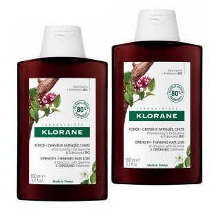 Klorane Shampoing fortifiant à la quinine - Lot 2 x 400ml