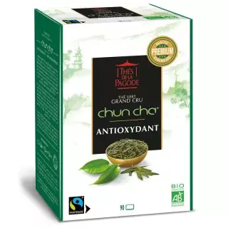 Thés de la pagode Thé vert grand cru Chun Cha Bio - 90 sachets