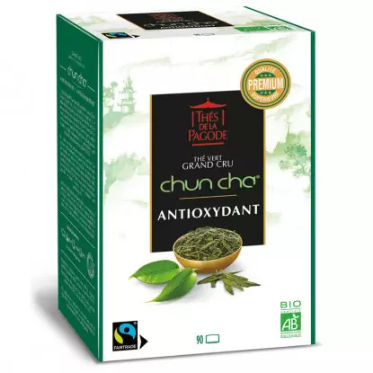 Thés de la pagode Thé vert grand cru Chun Cha Bio - 90 sachets